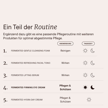 Crème contour des yeux raffermissante fermentée